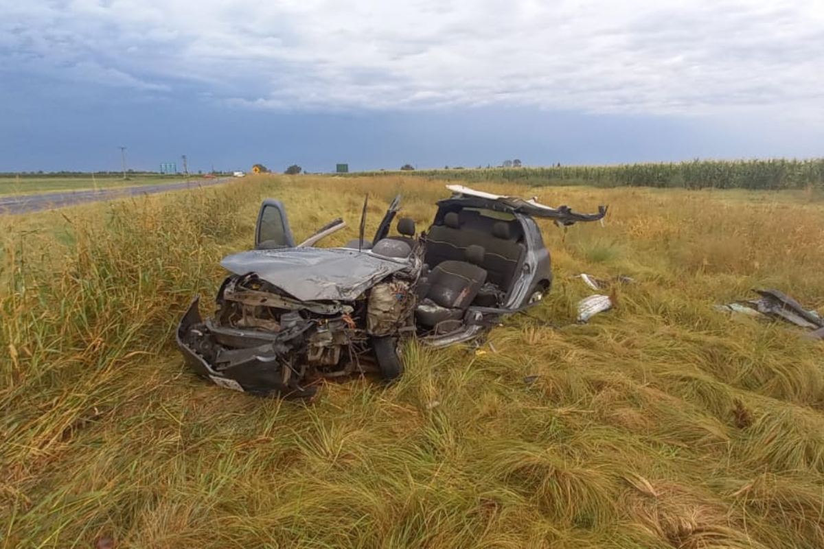 Accidente de tránsito en Ruta Nacional N 188 dejó heridos en estado